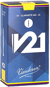 Eb Clarinet V21 Reeds - Box of 10 - 2.5 Strength